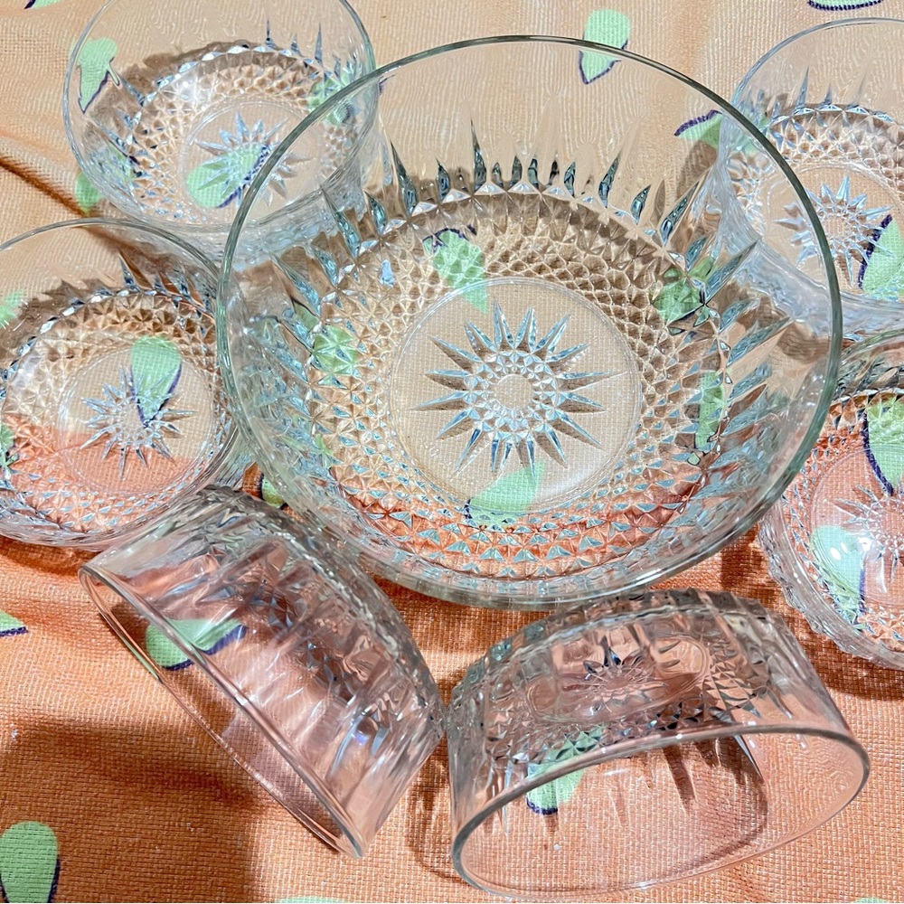 Vintage glass bowls